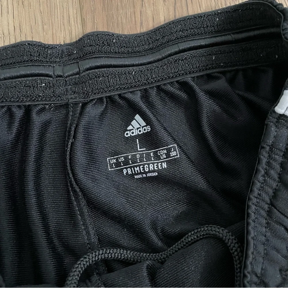 Adidas Track Pants‎ Black White Zipper Ankles